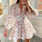 Women Floral Print Mini Dress