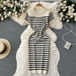 Striped Beach Knitted Dress