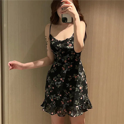 V-Ne Floral Print  Dress