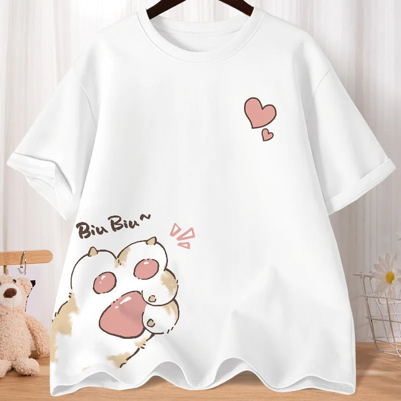 Cat Claw Love oversized Short Sleeve T-shirt