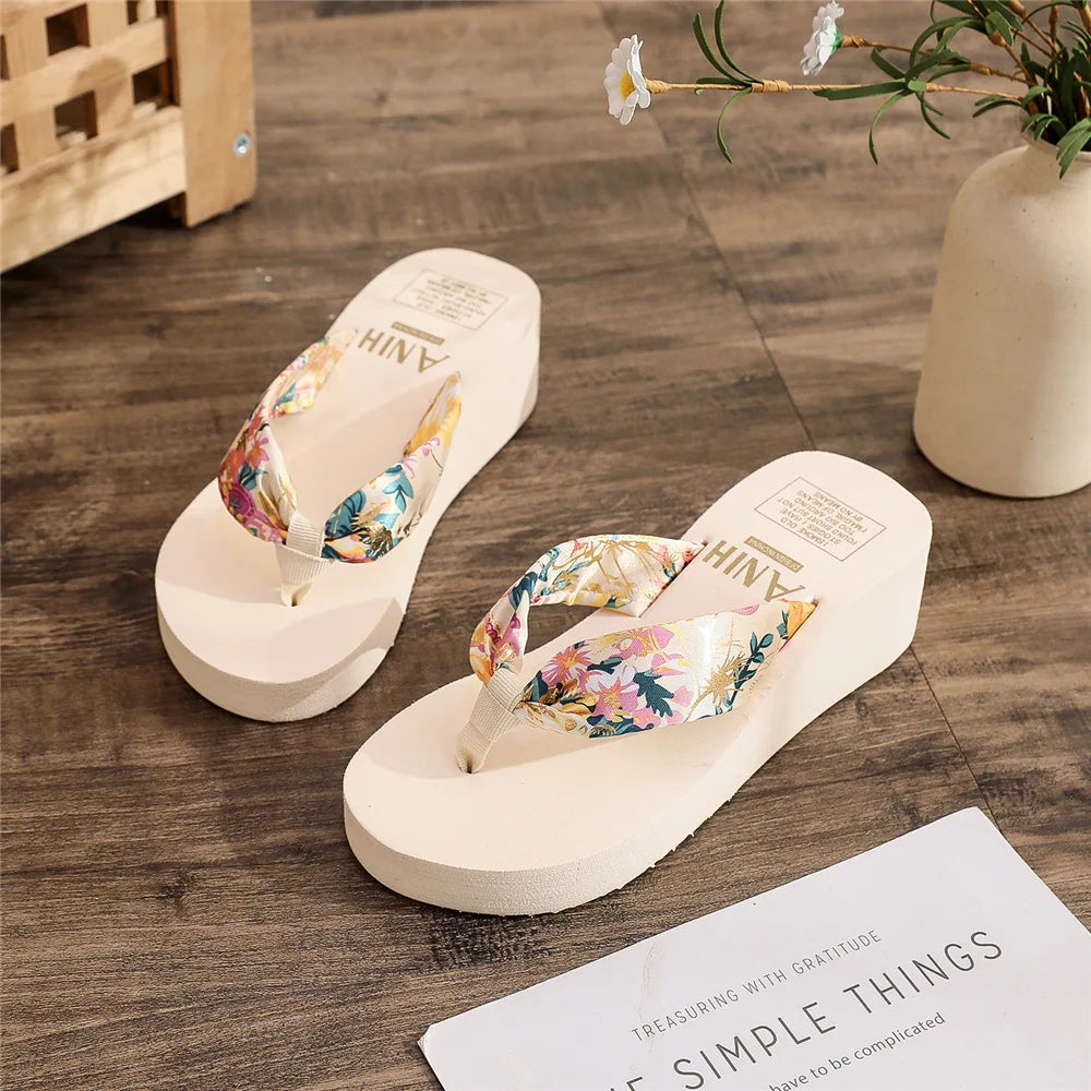 Flip Flops Summer Beach Platform Slippers