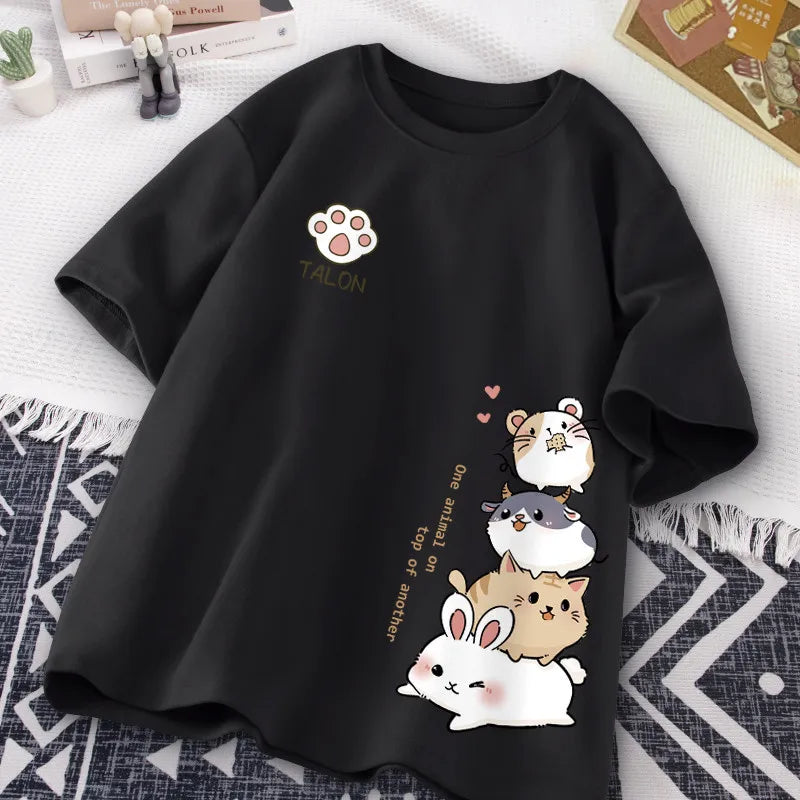 Japanese Cute Hamster Style T shirt