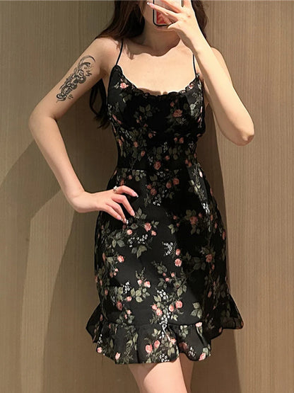 V-Ne Floral Print  Dress