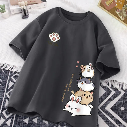 Japanese Cute Hamster Style T shirt