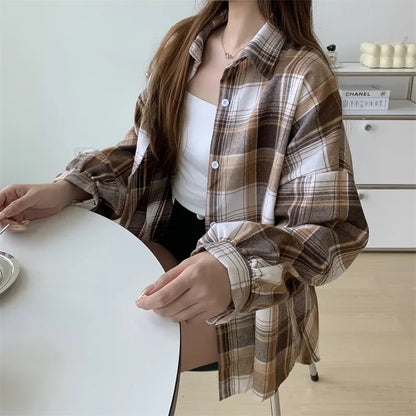 Vintage Fashion Single Breasted Blouse