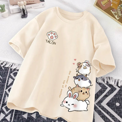 Japanese Cute Hamster Style T shirt