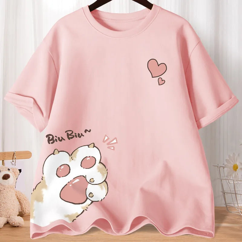 Cat Claw Love oversized Short Sleeve T-shirt