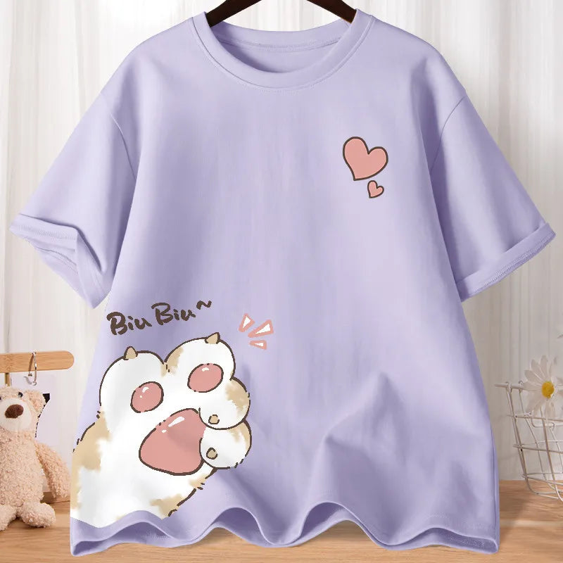 Cat Claw Love oversized Short Sleeve T-shirt