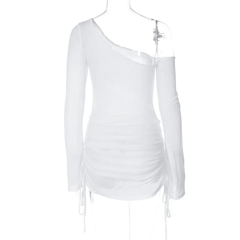 Hot sweet Shirring Hipster Dress