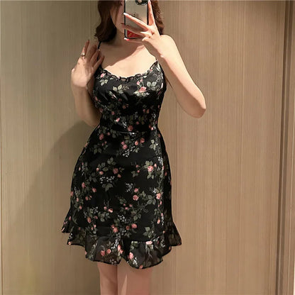 V-Ne Floral Print  Dress