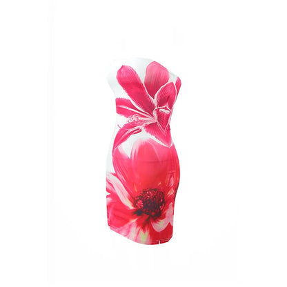 Strapless Tie Dye Tube Dress