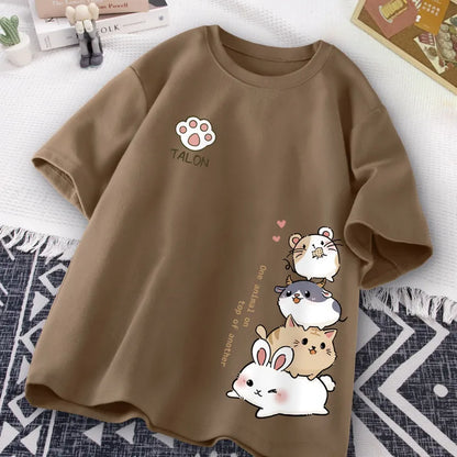 Japanese Cute Hamster Style T shirt