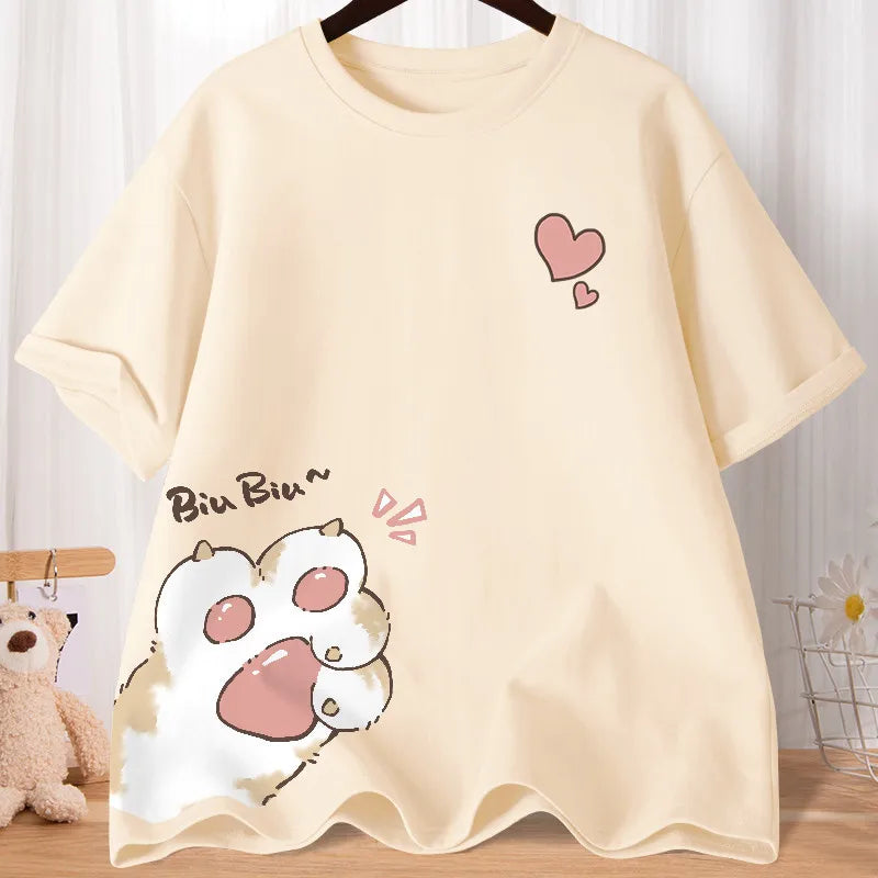 Cat Claw Love oversized Short Sleeve T-shirt