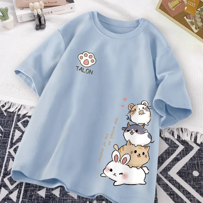 Japanese Cute Hamster Style T shirt