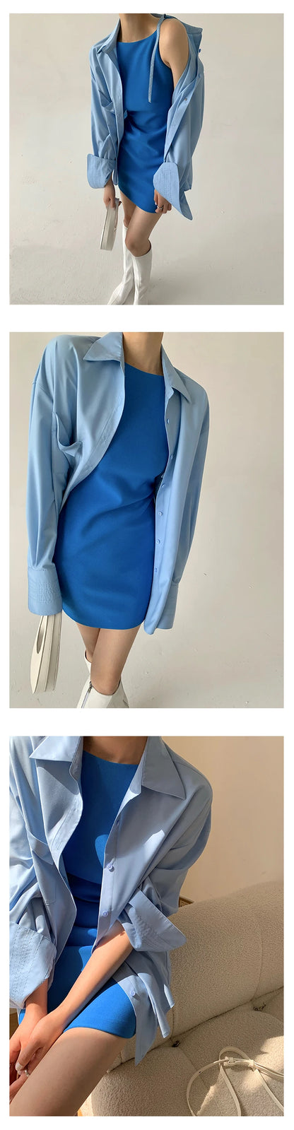 Jielur Summer Women New Spaghetti Strap Elegant Party Mini Dress