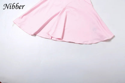 Nibbler Halter Ruffles V-Neck Dress